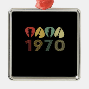 Adorno Metálico Púa de guitarra Guitarista 1970