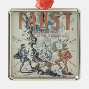 Adorno Metálico Publicidad de poster 'Faust