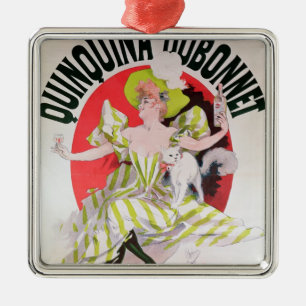 Adorno Metálico Publicidad Poster Quinquina Dubonnet"