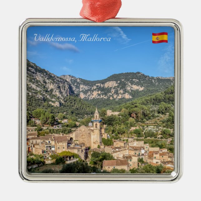 Adorno Metálico Pueblo antiguo de Valldemossa - Mallorca, España (Frente)