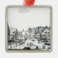 Pueblo con mercado alemán, 1704