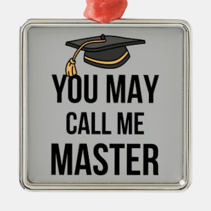 Adorno Metálico Puede Llamarme Maestro I