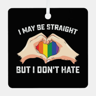 Adorno Metálico Puedo ser heterosexual pero no odio a los gays y l