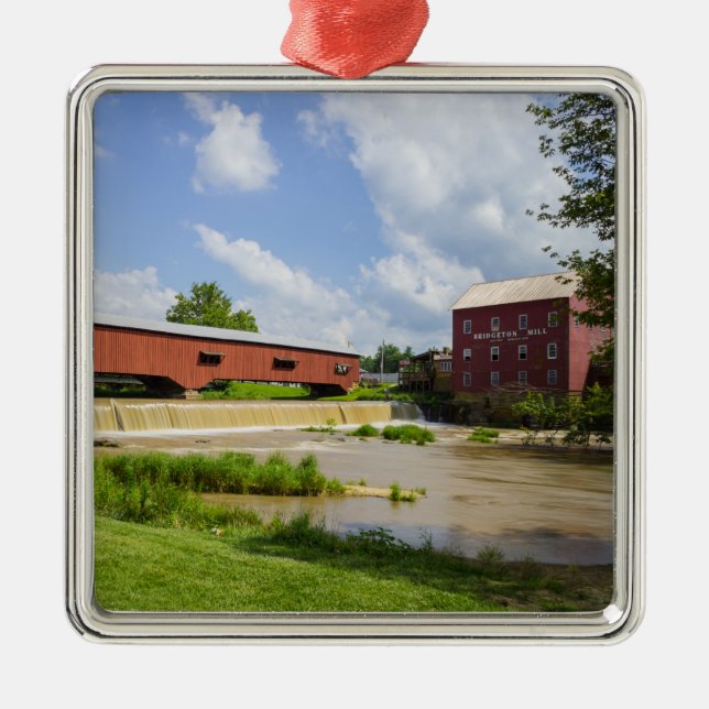 Adorno Metálico Puente Bridgeton Y Mill (Frente)