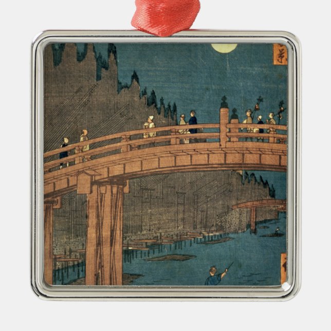 Adorno Metálico Puente de Kyoto por claro de luna (Frente)