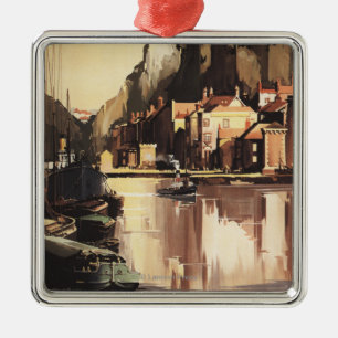 Adorno Metálico Puente de Suspensión Clifton y Barcos