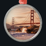 Adorno Metálico Puente Golden Gate de Baker Beach<br><div class="desc">Esta foto muestra el puente Golden Gate en San Francisco,  California.</div>