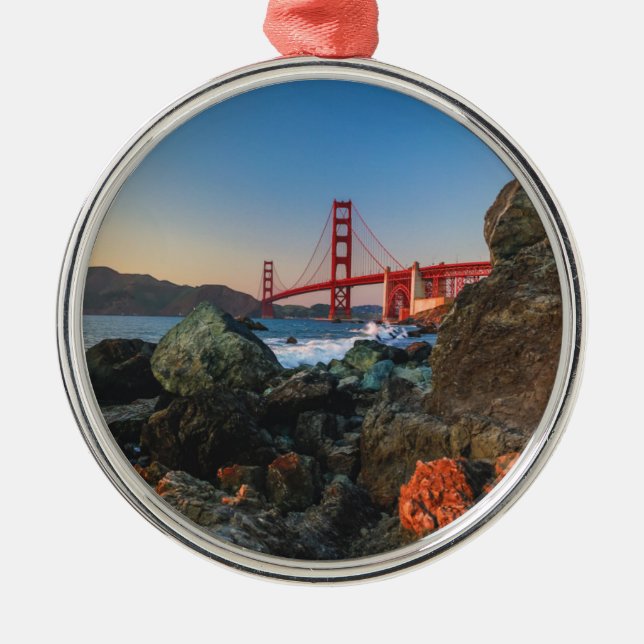 Adorno Metálico Puente Golden Gate en la oscuridad el | San (Frente)