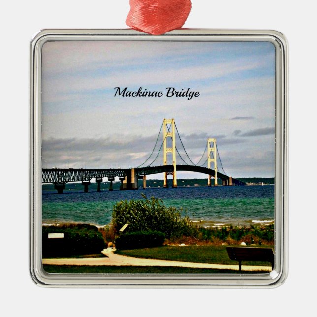 Adorno Metálico Puente Mackinac, Isla Mackinac (Frente)