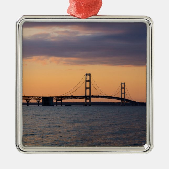 Adorno Metálico Puente naranja Dusk Mackinac (Frente)