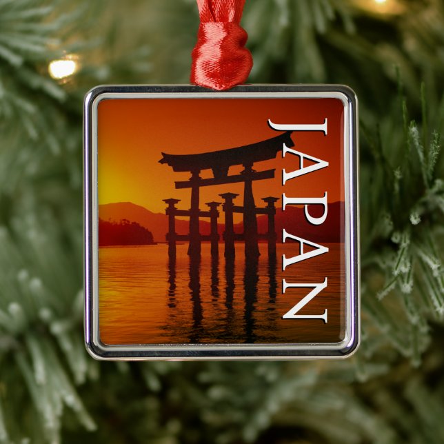 Adorno Metálico Puerta O-Torii, santuario de Itsukushima | Miyajim (Árbol)