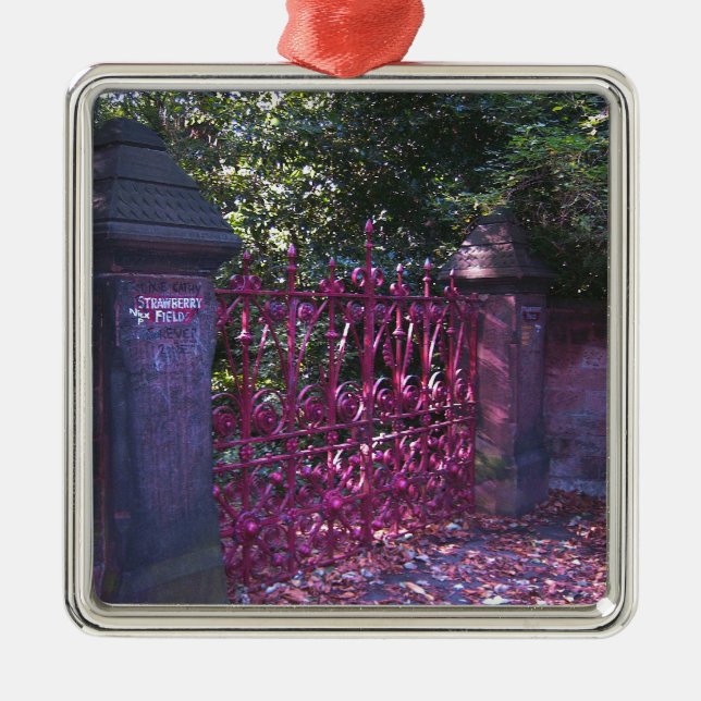 Adorno Metálico Puertas a Strawberry Fields Liverpool (Frente)