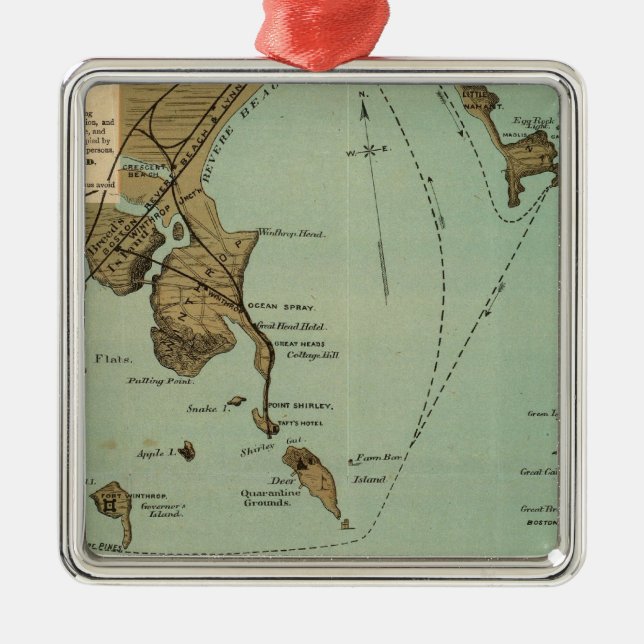 Adorno Metálico Puerto de Boston (Frente)