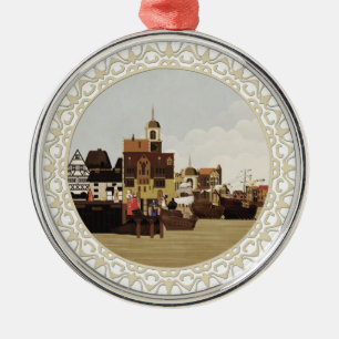 Adorno Metálico Puerto Medieval