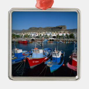 Adorno Metálico Puerto Pesquero, Puerto de Mogan, Gran Canaria,