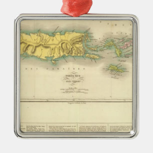 Adorno Metálico Puerto Rico, Islas Vírgenes