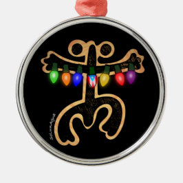 Adorno Metálico Puerto Rico Xmas Coqui Taino Símbolo Boricua