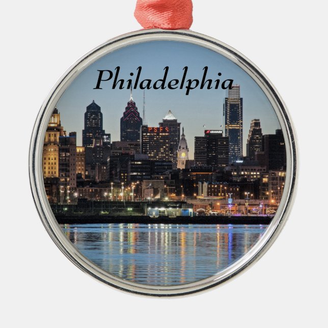 Adorno Metálico Puesta del sol de Philly (Frente)