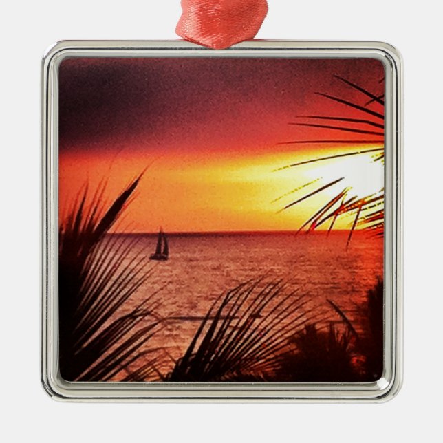 Adorno Metálico Puesta del sol de Puerto Vallarta (Frente)
