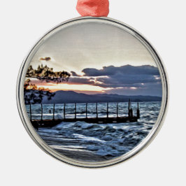 Adorno Metálico Puesta del sol hermosa en Montego Bay, Jamaica