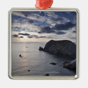 Adorno Metálico Puesta del sol sobre la costa costa irlandesa