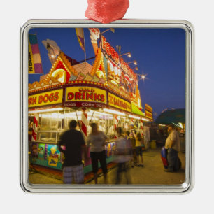 Adorno Metálico Puesto de comida en la Feria del Noroeste de Monta