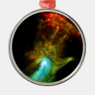 Adorno Metálico Pulsar B1509 - Nebulosa de Rayos X Mano de Dios Fo