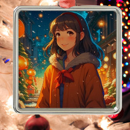 Adorno Metálico Pun animado de Navidad impresionante