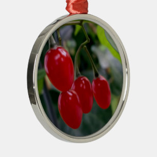 Adorno Metálico Puntos rojos otoñales