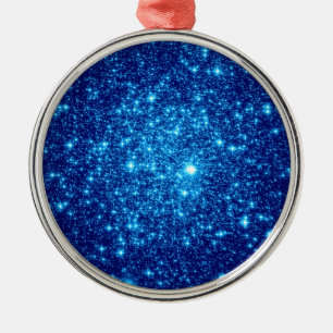 Adorno Metálico Purpurina Astral Azul
