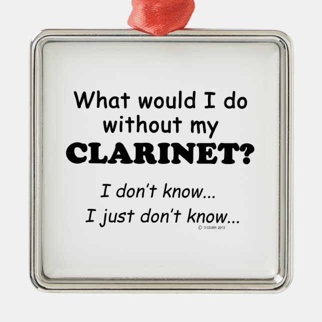 Adorno Metálico Qué haría, Clarinet (Frente)