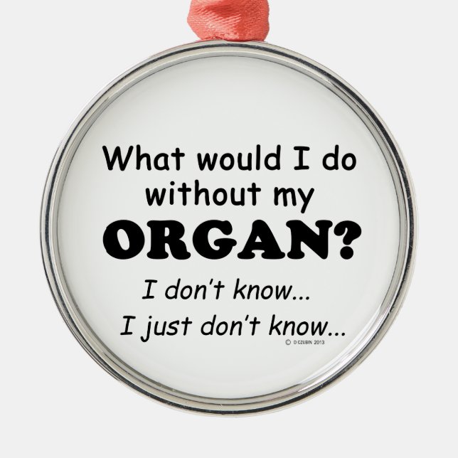 Adorno Metálico Qué haría, Organ (Frente)