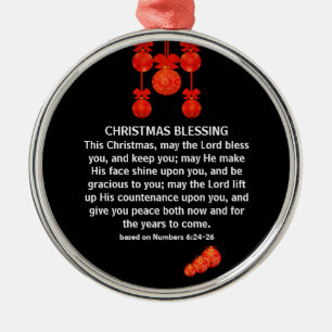 Adorno Metálico QUE JEHOVAH TE BENDIGA 6 Navidades