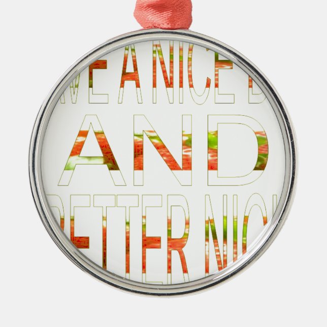 Adorno Metálico Que tengas un buen día (Frente)