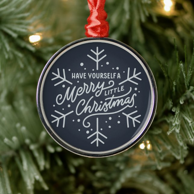 Adorno Metálico Que tengas unos buenos Navidades - Copo de nieve (Árbol)