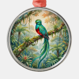 Adorno Metálico Quetzal Resplandeciente