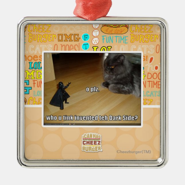 Adorno Metálico ¿Quién inventó el lado oscuro? (Frente)