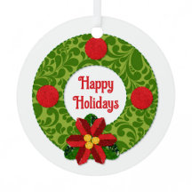 Quilt Look Wreath Personalizado