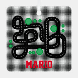 Adorno Metálico Race Track Kids NOMBRE FOTO Camiones Camiones Dive