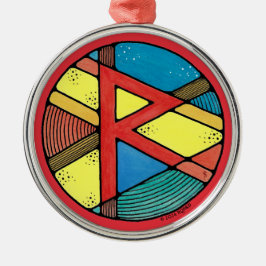 Adorno Metálico Raidho de Art Nouveau