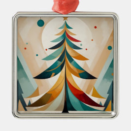 Adorno Metálico Ramas de Featherches de Navidades Geométricos Art