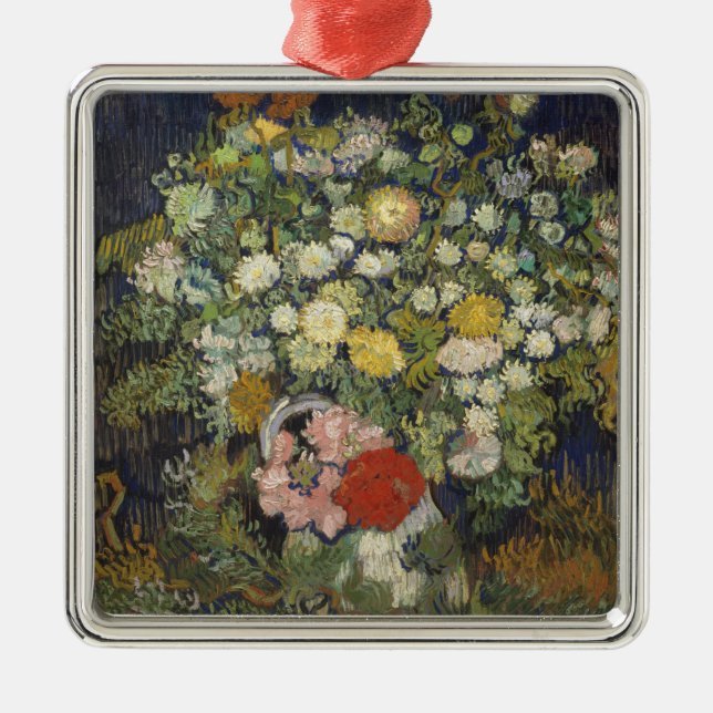 Adorno Metálico Ramo de Vincent van Gogh el | de flores en un (Frente)