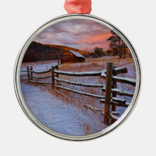 Adorno Metálico Rancho de la nieve