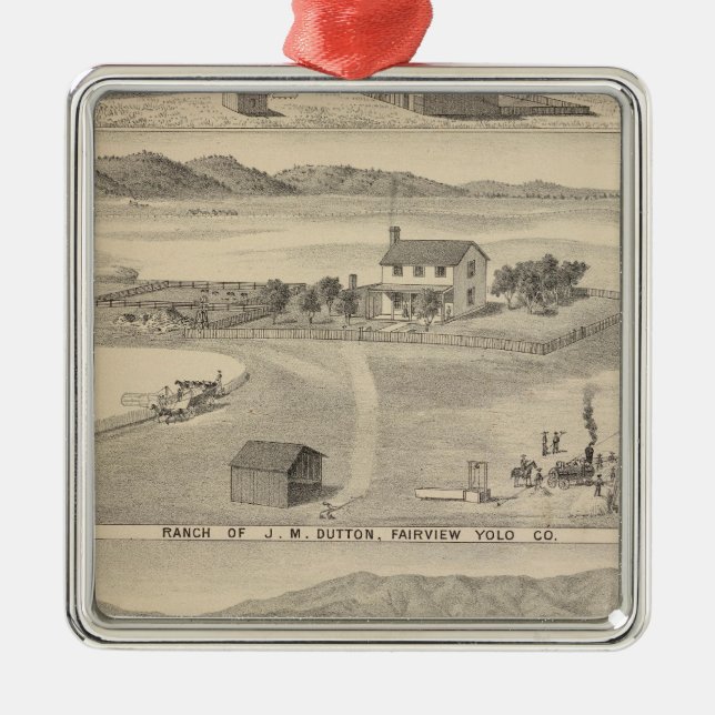 Adorno Metálico Rancho Dutton Winters (Frente)