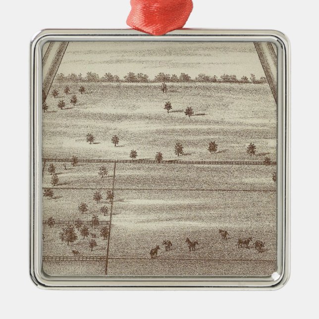 Adorno Metálico Rancho Oakdale (Frente)