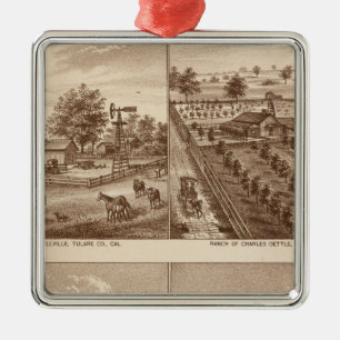 Adorno Metálico Ranchos, establos, Tulare Co, caloría