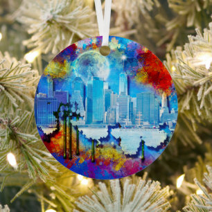 Adorno Metálico Rascacielos de SlipperyJoe construyendo arte gr