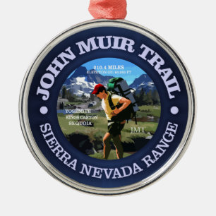 Adorno Metálico Rastro de John Muir (caminante C)