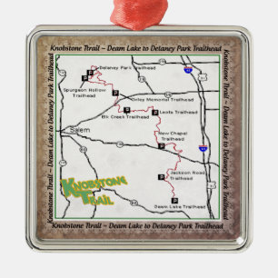 ADORNO METÁLICO RASTRO DEAM DEL KT KNOBSTONE DEL MAPA DEL RASTRO A