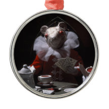 Ratón blanco a partir del té de sangre y la cuerda